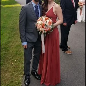 Davids bridal cinnamon dress bridesmaid